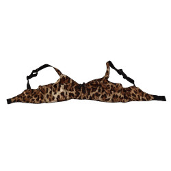 Intimo reggiseno da donna leopardato marrone - IT3 - M