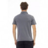 Polo Elegante in Cotone Grigio con Logo Ricamato - XXL