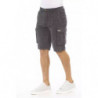 Eleganti pantaloncini cargo in cotone nero - W32