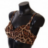 Intimo reggiseno da donna leopardato marrone - IT2 - S