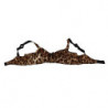 Intimo reggiseno da donna leopardato marrone - IT2 - S