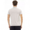 Polo Elegante in Cotone Grigio con Logo Ricamato - XXL