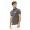 Polo Elegante in Cotone Grigio con Logo Ricamato - XXL