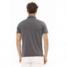 Polo Elegante in Cotone Grigio con Logo Ricamato - XXL