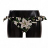Costume da bagno bikini con stampa giglio nero - IT4 - L