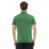 Polo elegante verde ricamata da uomo - M
