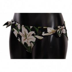 Costume da bagno bikini con stampa giglio nero - IT4 - L