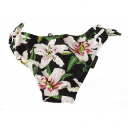 Costume da bagno bikini con stampa giglio nero - IT4 - L