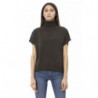 Dolcevita a maniche corte Elegance color smeraldo - L