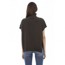 Dolcevita a maniche corte Elegance color smeraldo - L