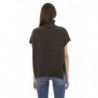 Dolcevita a maniche corte Elegance color smeraldo - L