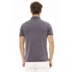 Polo Elegante in Cotone Grigio con Logo Ricamato - XXL