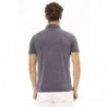 Polo Elegante in Cotone Grigio con Logo Ricamato - XXL