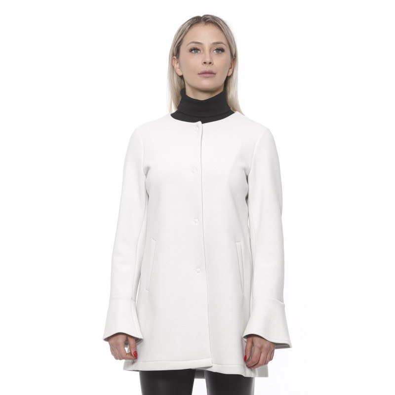 Giacca e cappotto in neoprene bianco - M