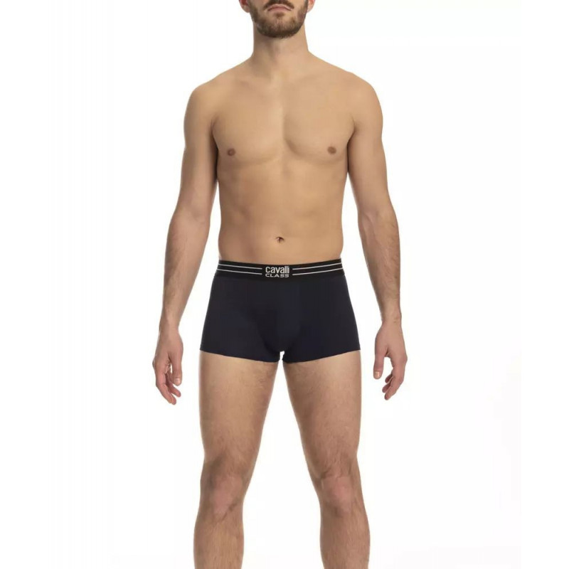 Cavalli Class Boxer eleganti in cotone nero (confezione da 3) - L