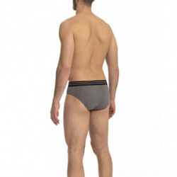 Slip eleganti maglia misto cotone grigio - Confezione tripla - XXL