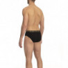 Slip eleganti con cintura con logo in confezione doppia - L