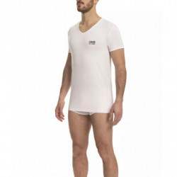 T-shirt bianca chic con...