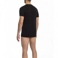 Elegante maglietta logo scollo V - Miscela comfort squisito - XXL