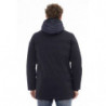 Elegante giacca in poliestere blu con dettaglio monogramma - 3XL