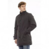 Elegante giacca lunga marrone con dettaglio monogramma - XL