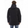 Elegante giacca lunga con monogramma nero - 3XL