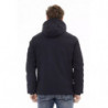 Elegante giacca con zip monogramma in blu - L