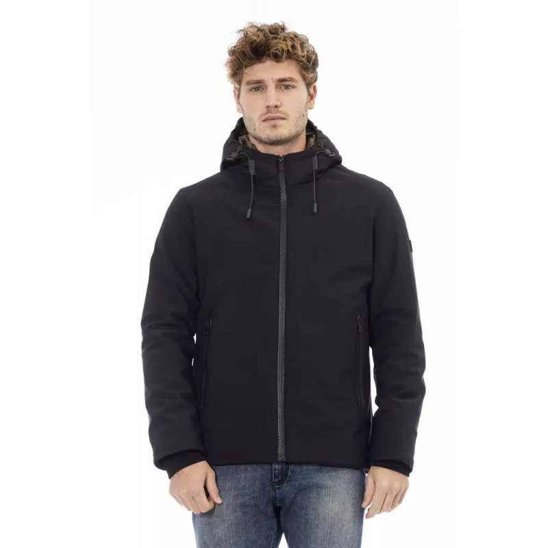 Elegante giacca con zip e tasca filettata - L