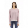 Elegante maglione girocollo in misto Luxe - L