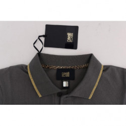T-shirt a maniche corte con colletto grigio - IT48 - M