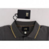 T-shirt a maniche corte con colletto grigio - IT48 - M