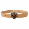 Cintura fibbia vita DG modello coccodrillo beige DEVOTION Heart - 7