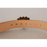 Cintura fibbia vita DG modello coccodrillo beige DEVOTION Heart - 7