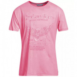 Maglietta in cotone rosa - XL