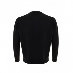 Maglione in lana girocollo nero - IT52 - XL