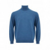 Maglione in lana dolcevita azzurro - IT52 - XL