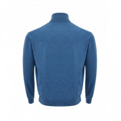 Maglione in lana dolcevita azzurro - IT52 - XL