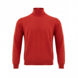 Maglione rosso in lana a...