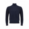 Maglione in lana dolcevita blu - 48 - M