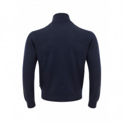 Maglione in lana dolcevita blu - 48 - M