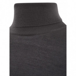 Maglione in lana dolcevita grigio antracite - IT52 - XL