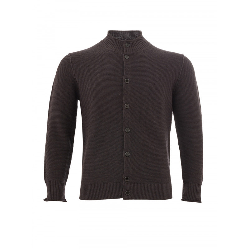 Cardigan in lana marrone - IT50 - L