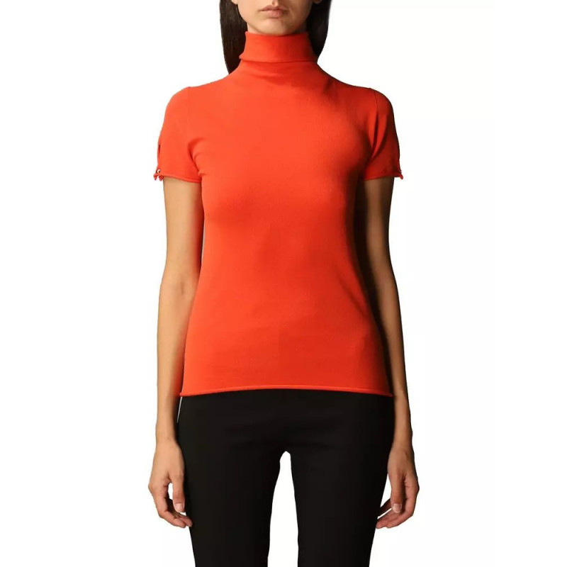 Maglia in Viscosa Arancione - XS