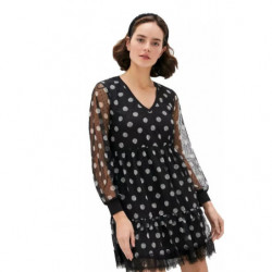 Abito in poliestere nero - XS