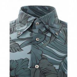 Camicia dalla vestibilità comoda con stampa a fiori scuri - 39