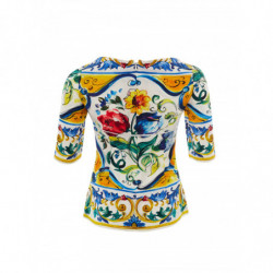 Top Maiolica Stampa Multicolor - IT38