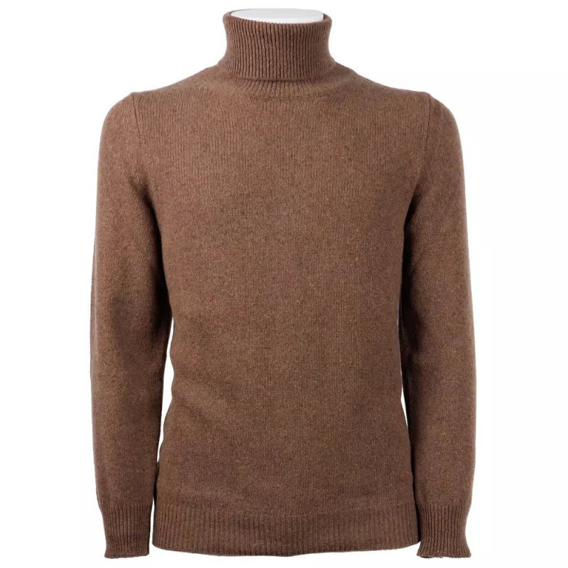 Maglione in cashmere marrone - L