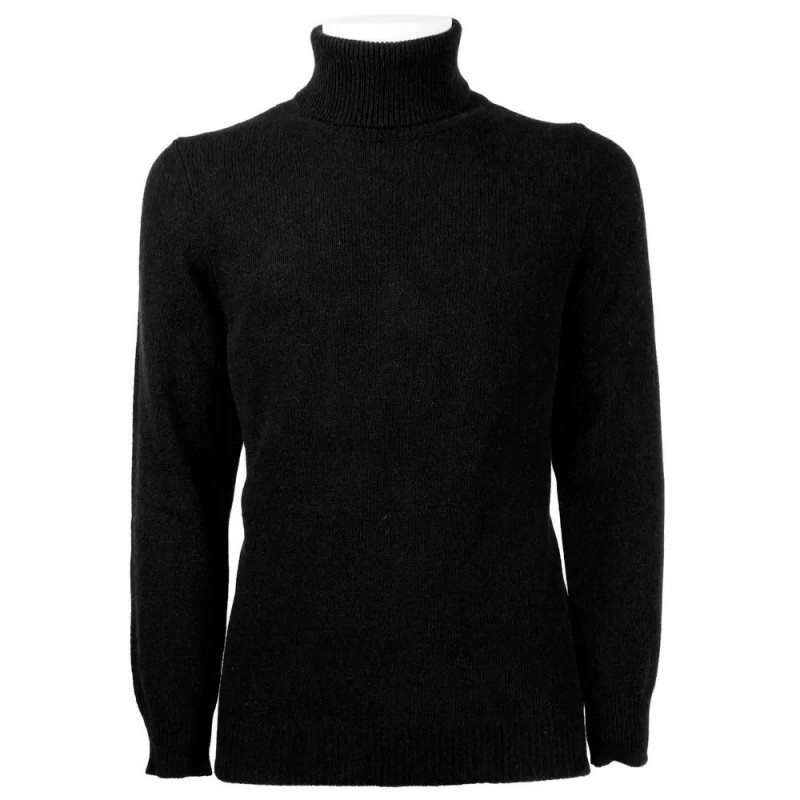 Maglione in cashmere nero - L