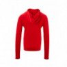 Maglione con cappuccio in cashmere rosso - XS