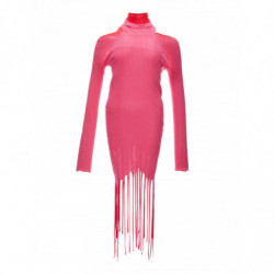 Abito lungo rosa/rosso con...